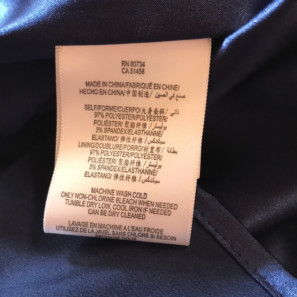 Gorgeous Max & Cleo Royal Blue Strapless Dress Sz4 - Picture 12 of 12